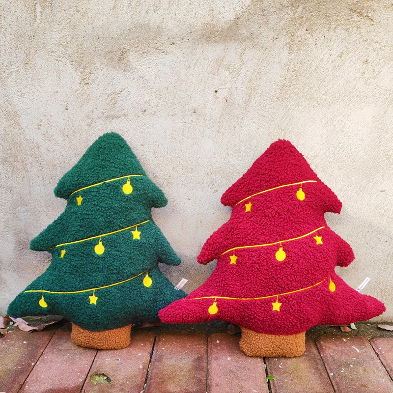 2025 شجرة عيد الميلاد وسائد فخمة 50 سنتيمتر العملاق لطيف عيد الميلاد دمية محشوة لينة عطلة الطرف الديكور أفضل هدية للأطفال #1
