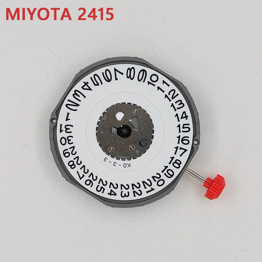 Japan Miyota 2415 Quarzwerk, Modifikation, Ersatzmechanismus, 2415-3H, Datumsrad, Mod-Teile