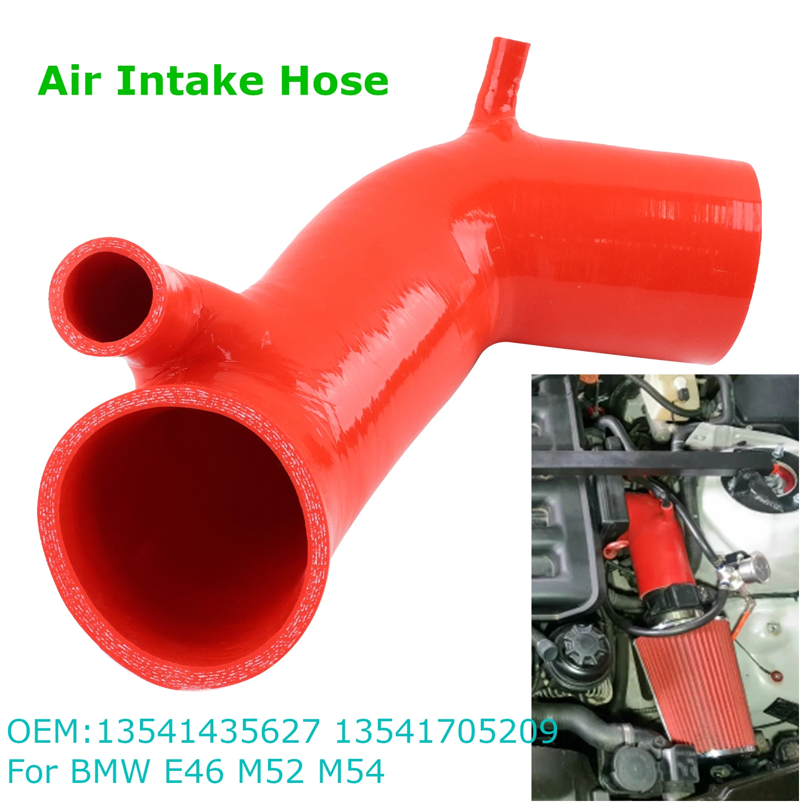 Air Intake Hose Duct Tube For BMW E46 M52 M54 320Ci 320i 323Ci 323i 325Ci 325i 325xi 328i E36 Z3 13541435627 13541705209