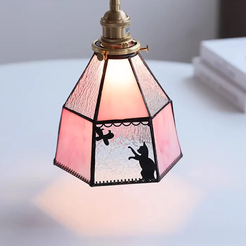 Handmade Tiffany Chandeliers Ceiling Pendant Light Bedroom Dinning Room Kitchen Lamp Hang Lighting Fixture Home Luminaria Decor