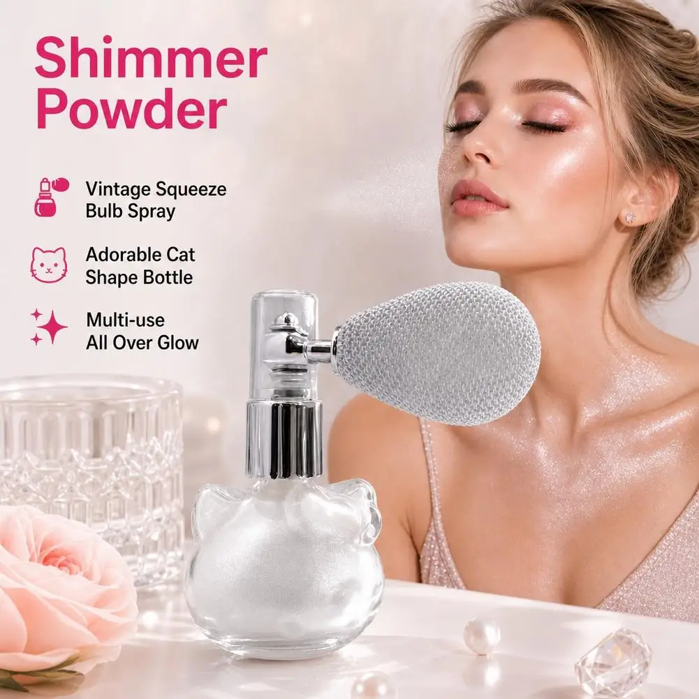 Glänzendes Glitzer-Körperpuder Highlighter Diamant Hochglanz-Glitzer Körperbronzer Highlighter-Puder Gesichtskontur Funkelndes Make-up – Detail 9