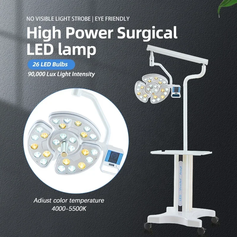 den tal Clinic and Veterinary shadowless LED surgical light  im plant operating light lamp