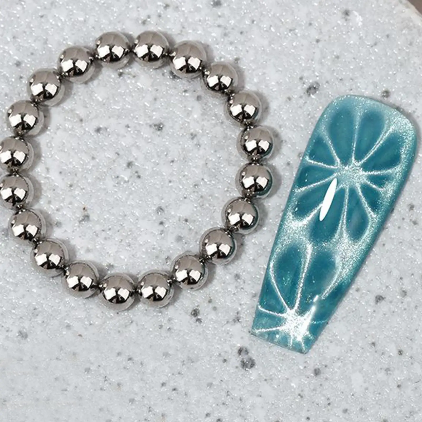 

20pcs/Set Round Magnet Beads Multi-function Nails Sparkling Flower Carving Cat Magnet For Gel Polish Disassemble Nail Arts Tools