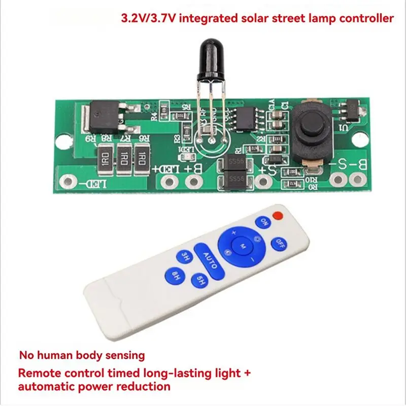 AT42 High Power 3.2V 3.7V Remote Control Radar Human Body Induction Solar Light Circuit Board Solar Light Circuit