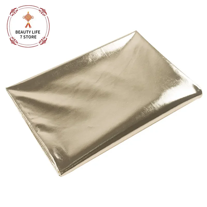 High-elasticity Spandex Bronzing Cloth Four-sided Elastic Metallic Luster Fabric Stage Costumes Clothing 150x100cm