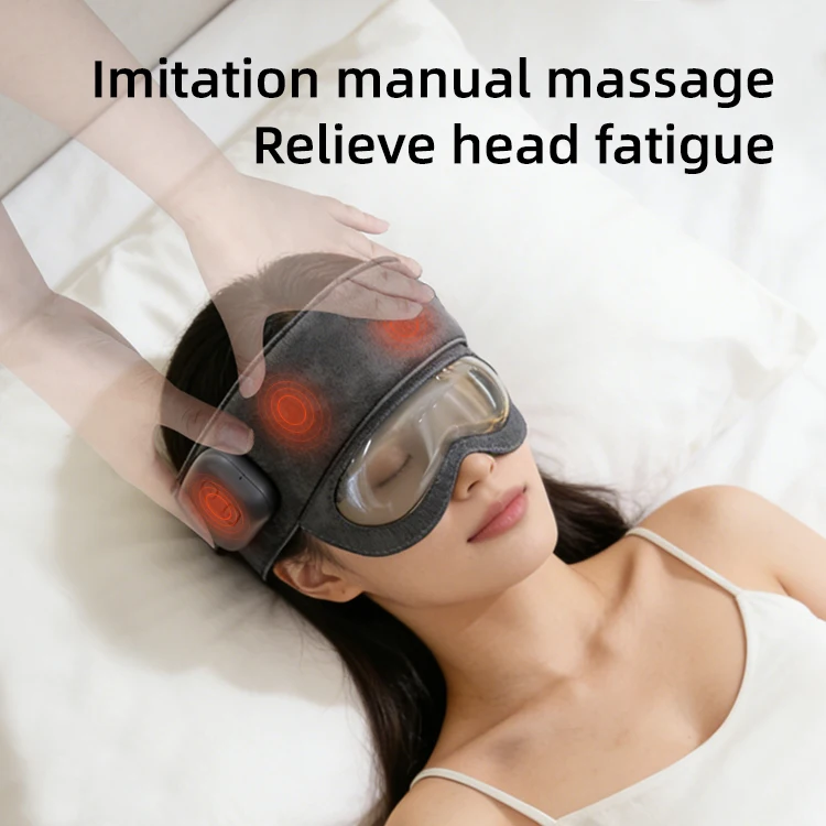 Factory Custom New Product Breathable Air Bag Massage to Relieve Head Fatigue Eye Massager With Heat Compression