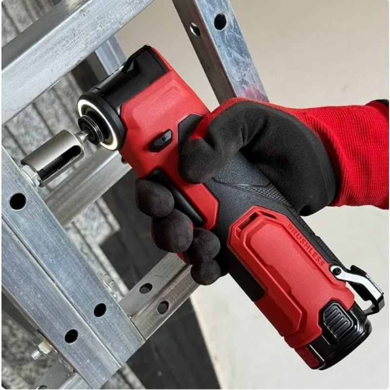 Brushless Cordless Impact Wrench Lithium Powered Angle Driver 1/2' Chuck for Stage Truss Installation Work