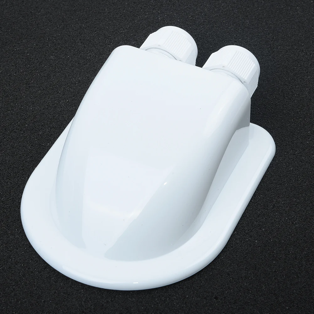 Roof Wire Entry Gland Box with Dual Apertures for Motorhome For Caravan RV Boat Yacht Secure Sealed Wiring Pass-Through