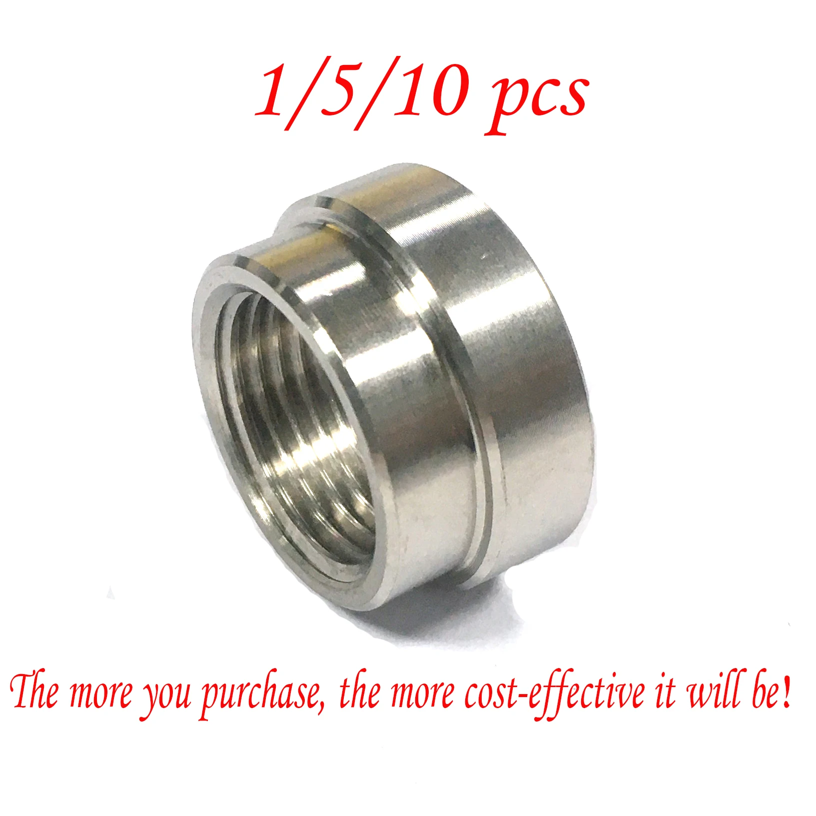 Steel Lambda Sensor Nut M18*1.5 Exhaust Oxygen Sensor Install Socket Welded Base Round Fitting for Pipe