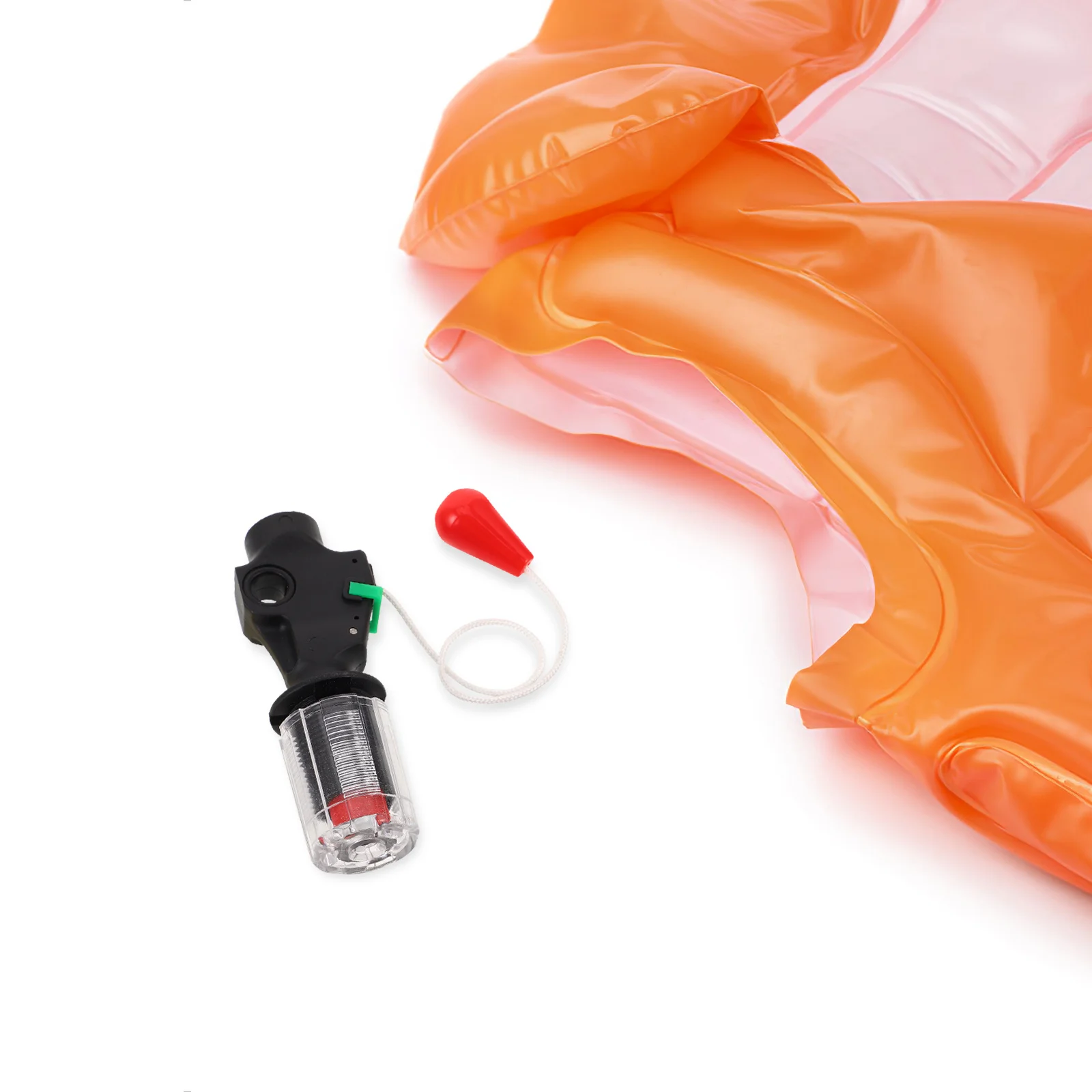 جهاز نفخ سترة النجاة الأوتوماتيكي، محمول سريع التضخم، مفتاح تلقائي مزدوج يدوي بديل لسترة نجاة قابلة للنفخ #6