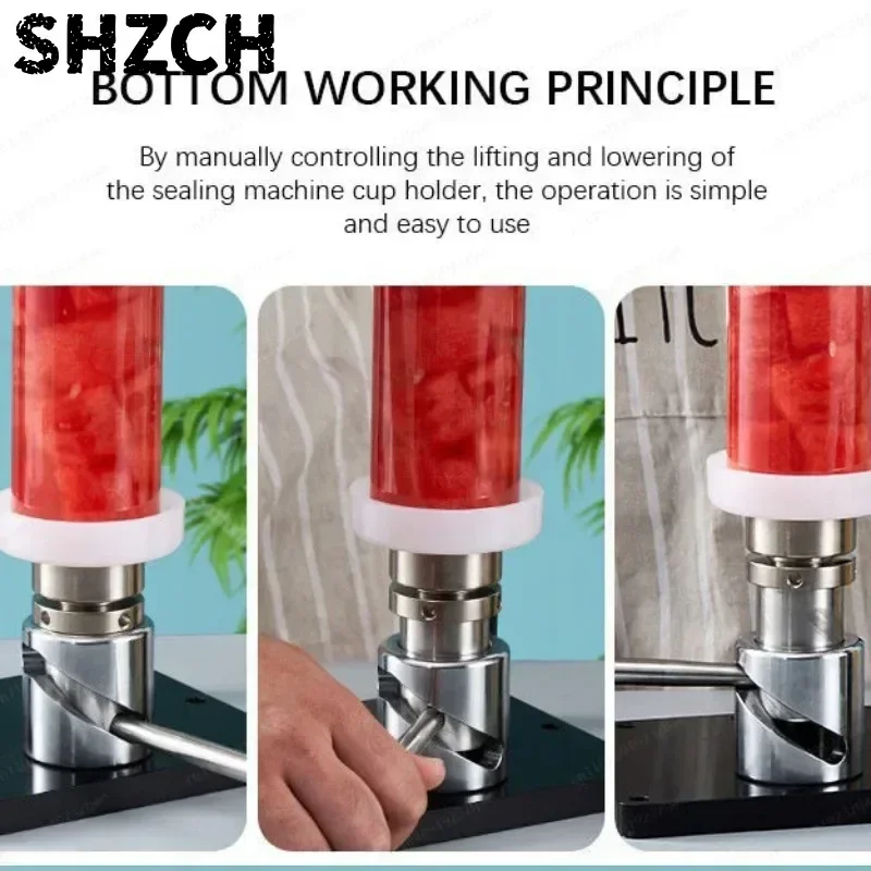 Manual Can Seamer for Home Brewing, Aircraft-Grade Aluminum Body, Silent Operation for Beer & Soda Cans