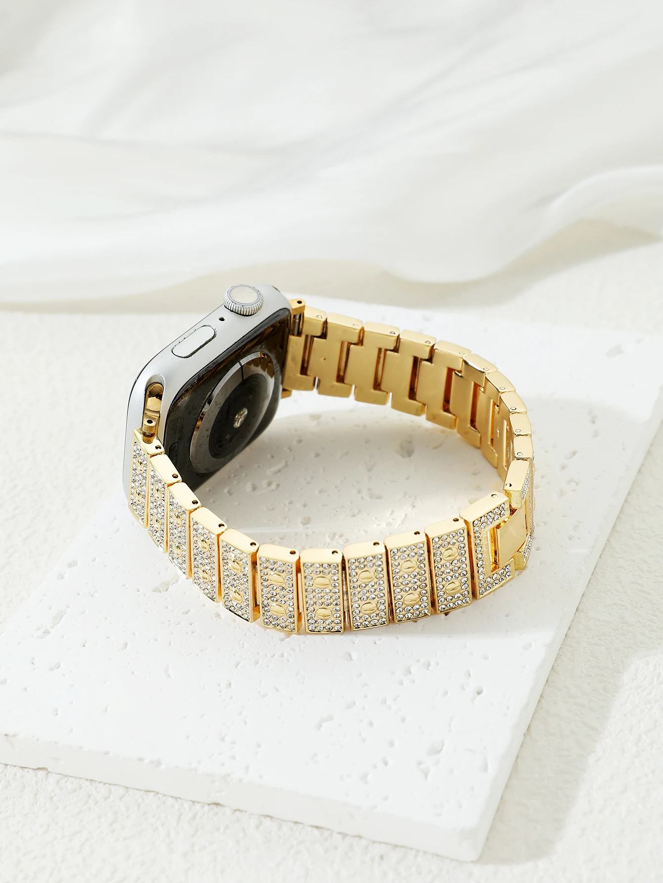 

Браслет-цепочка для Apple Watch Band Ultra49mm 40mm 44mm 42mm 38mm, ремешок со стразами для наручных часов IWatch Series 8 7 6 5 4 3 SE