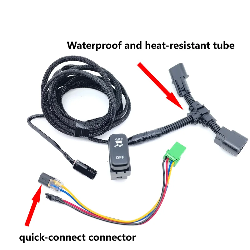 Schalter- und Tastenzubehör für Mitsubishi Pajero V73 V97 V93 V87 ABS-Schalter Anti-Rutsch-Schalter 1 Satz ABS-Tasten – Detail 2