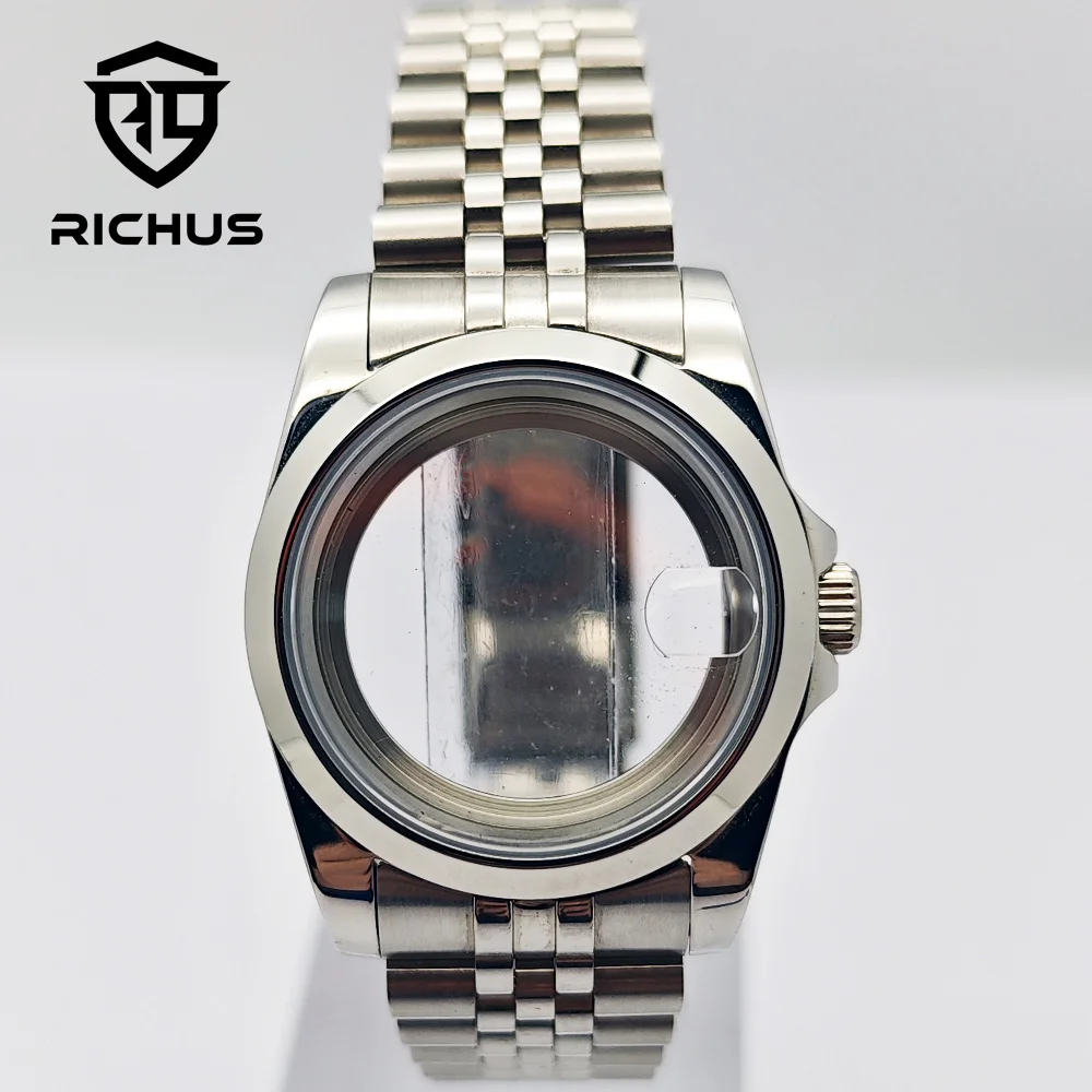 

RICHUS NH35 Watch Case 36/39mm Watch Case Sapphire Glass Fit NH34 NH35 NH36 ETA2824 PT5000 Movement