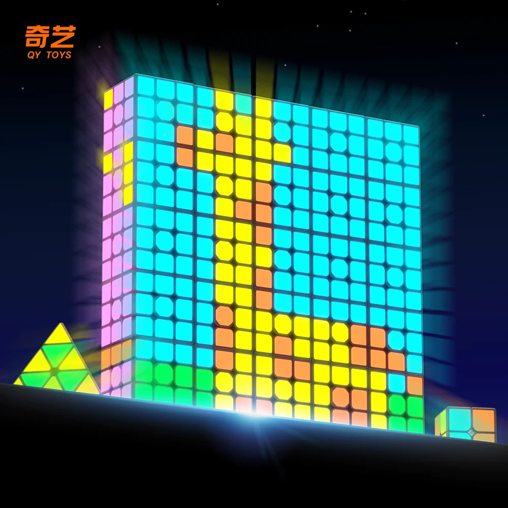 [JudyCube] Qiyi 夜光キューブ 暗闇で光る 2X2 3X3 パイラミンクス ミラー マジックスピードキューブ フィジェットトイ Cubo Magico パズル