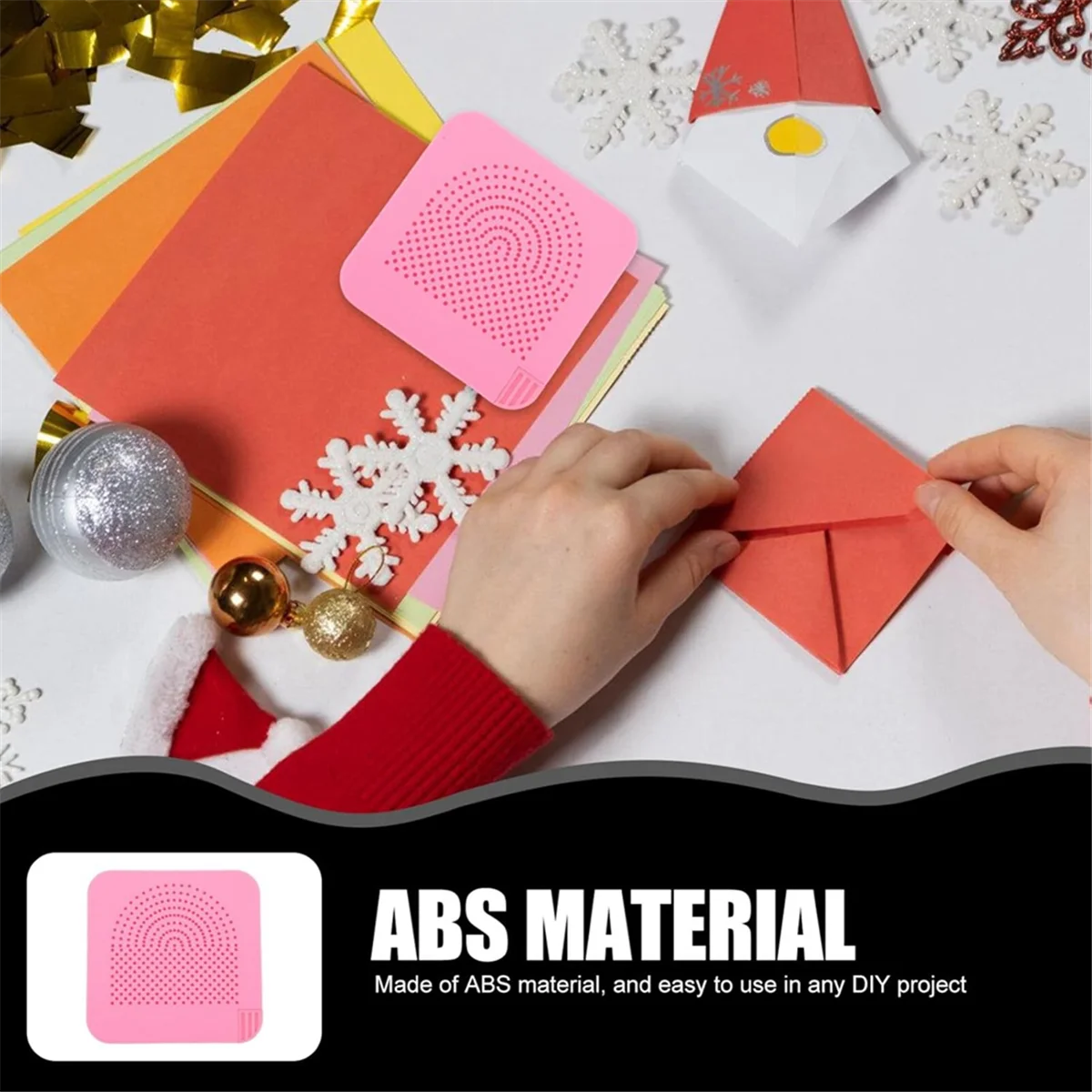 กระดาษ Quilling Board Quilling ถัก Board Quilling เครื่องมือ Quilling Grid Board Husking Board พร้อม Pins สีชมพู