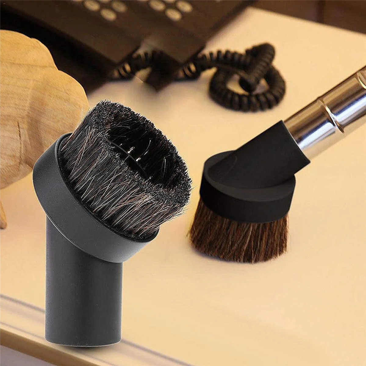 Escova de limpeza 6 peças acessório aspirador de pó escova de pó de cerdas de crina macia