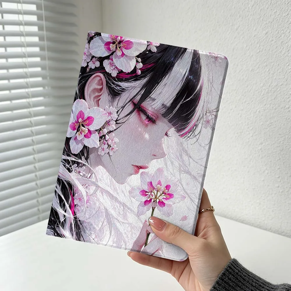 Cartoon Flower Petal Girl Cover For Xiaomi Redmi Mi Pad 8 7 6 5 4 2 SE K Pro Max Ultra Poco Pad Soft Inch Tablet Case