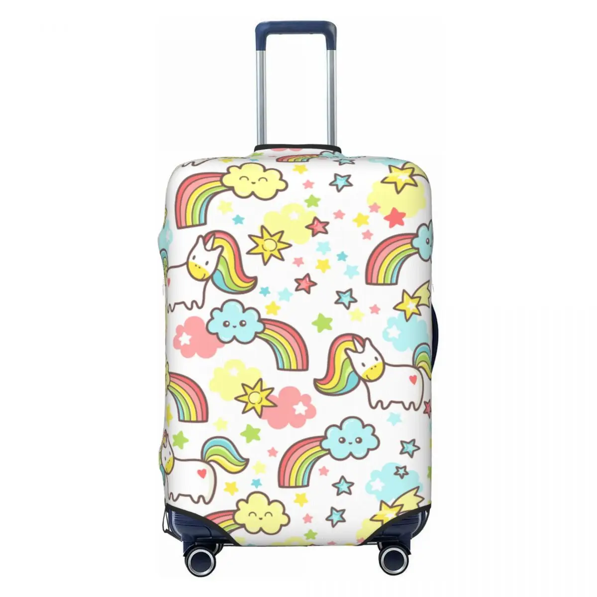 Cute Unicorn Suitcase Cover Christmas Gift Rainbows Magic Business Protector Vacation Fun Luggage Accesories