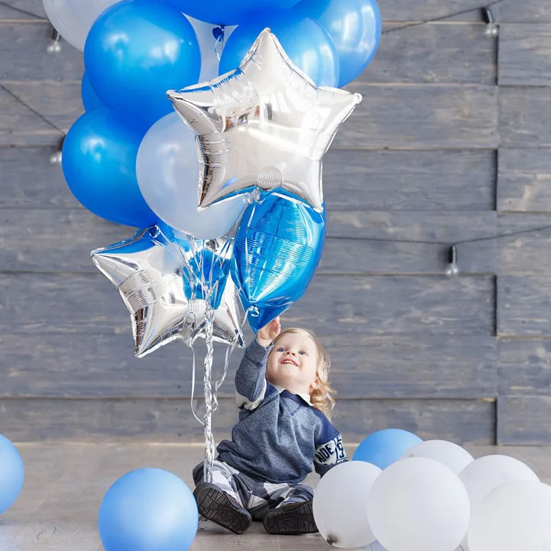 10 Stück Stern-Folienballons, 45,7 cm, Mattgold, cremefarben, Sternform, Folien-Mylar-Luftballons, Geburtstag, Hochzeit, Abschlussfeier, Weihnachten, Helium, Globos – Detail 14