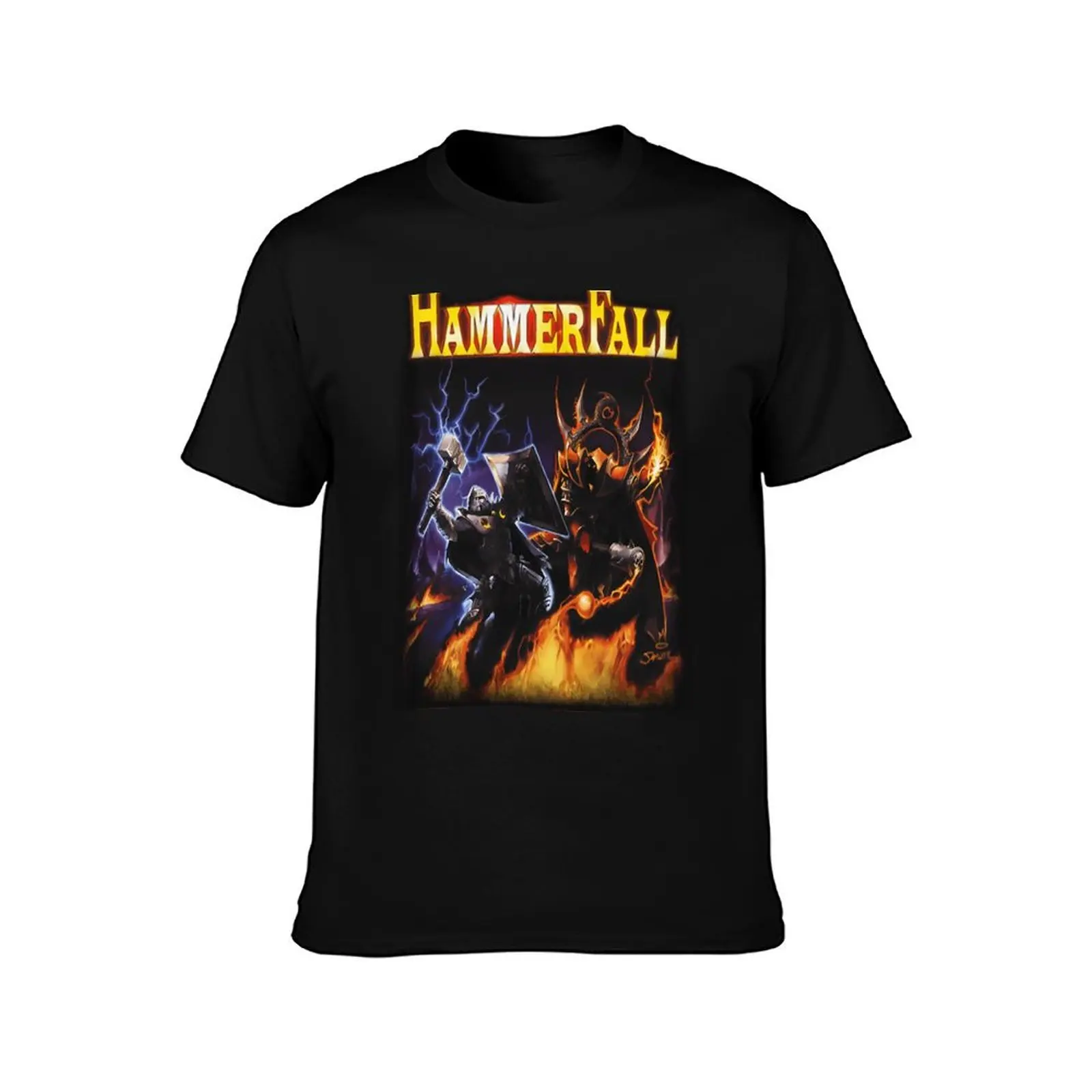 Hammerfall - Crimson Thunder T-Shirt Casual Soft Cotton Short Sleeve Tee T-Shirt