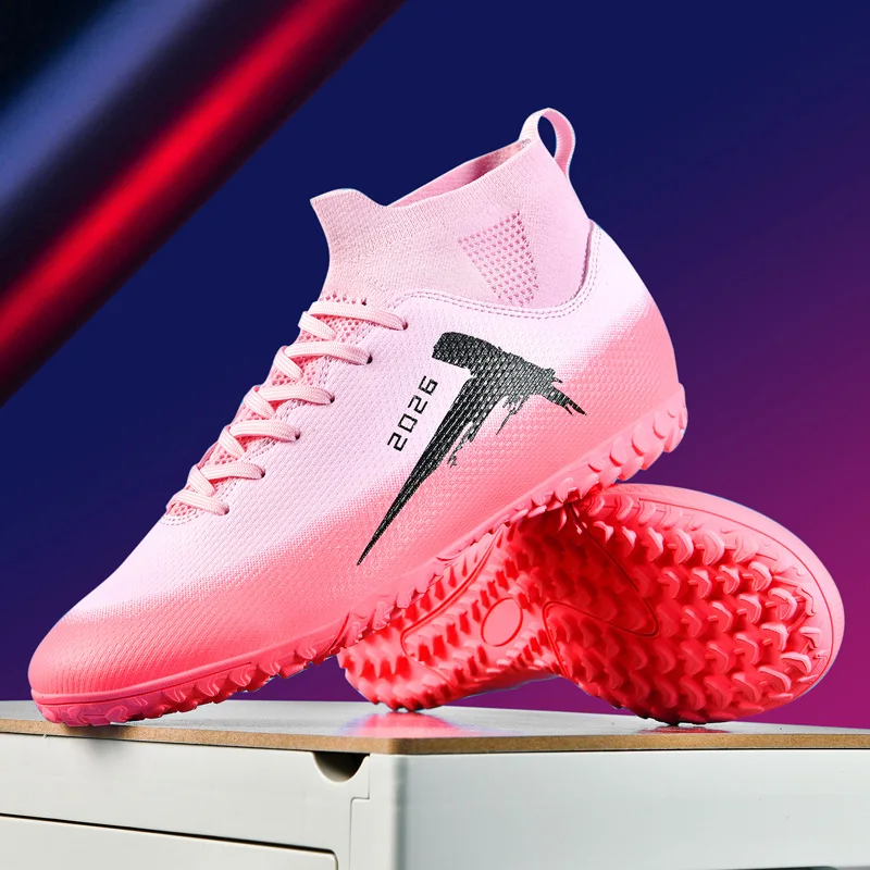 جديد أحذية كرة القدم المهنية عالية الجودة أحذية ملعب كرة القدم عدم الانزلاق التدريب رصع سريع كرة القدم المرابط الرجال النساء الأحذية