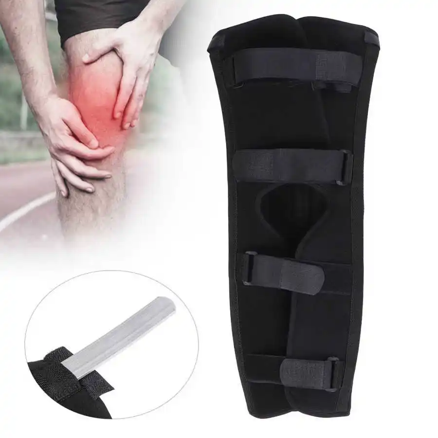 Knee Splint Support Guard Stabilizer Breathable Adjustable Strong Comfortable Support for Postoperative Recovery Leg Injuries