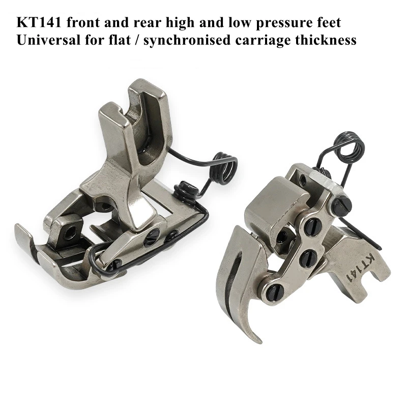 KT141 Hinged Presser Foot Fit Lockstitch Sewing Machine Front And Rear Interaction Through Cross Seam Extra-Thick Fabric costura