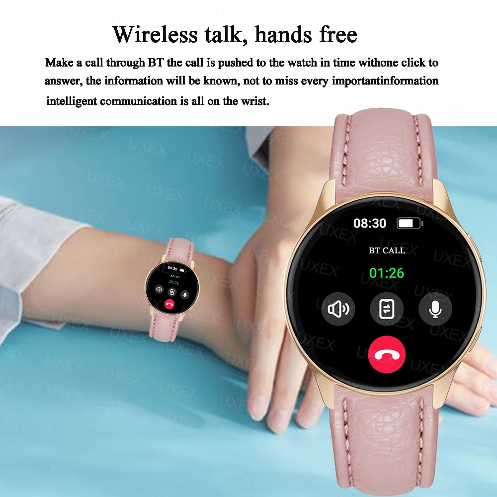 2026 ساعة ذكية عصرية للنساء هدية الكريسماس شاشة كاملة بلوتوث دعوة صور مخصصة متعددة الوظائف ساعات رجالية أندرويد IOS