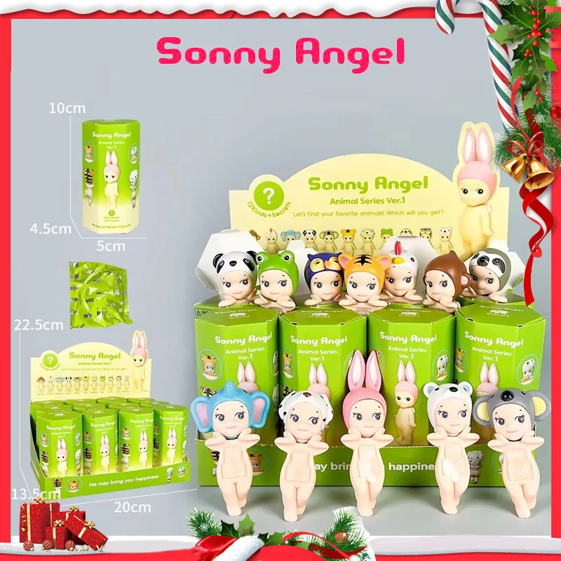 

Sonny Angel Hippers Mystery Box Blind Box Lying Down Angel Series Anime Figures Toys Cartoon Surprise Box Guess Christmas Gift