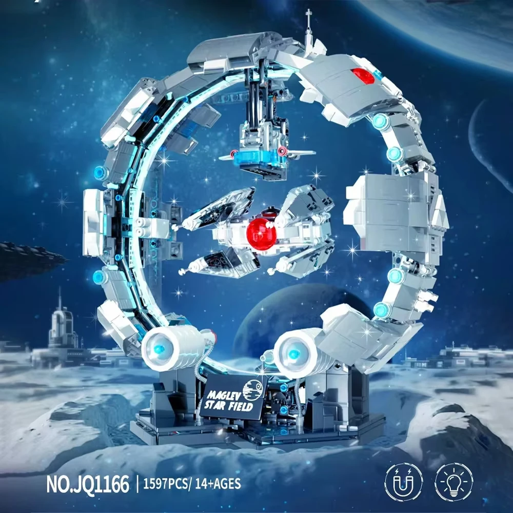 STEM Magnetic Levitation Spaceship - Hovering Deep Space Explorer Model Kit, Educational Science Toy & Gift