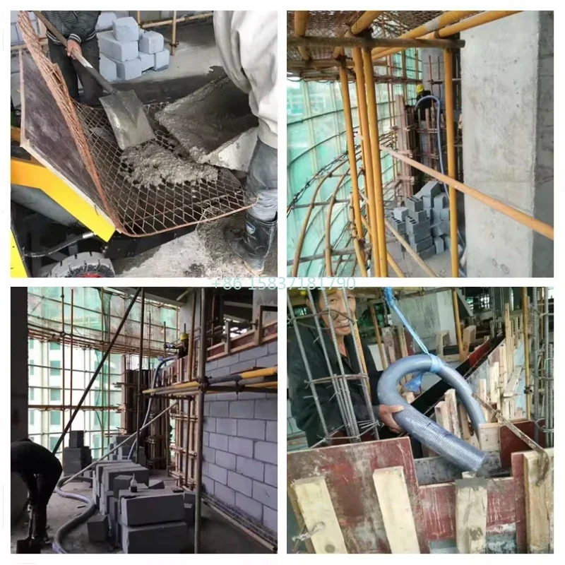 Mesin Pompa Beton Mini Bermesin Diesel untuk Konstruksi Bangunan, Mesin Pompa Beton Pengaduk yang Banyak Digunakan untuk Malaysia