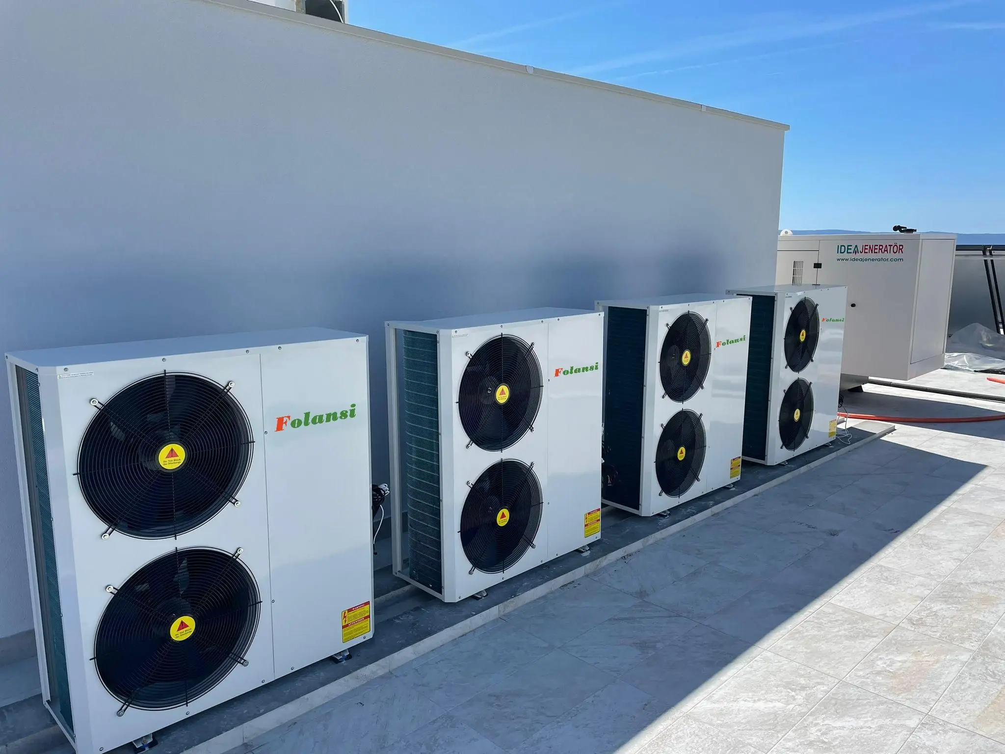 Folansi 27kw Wifi Control Air to Water Heat Pump    Electric Water Heater    Smart Water Heater