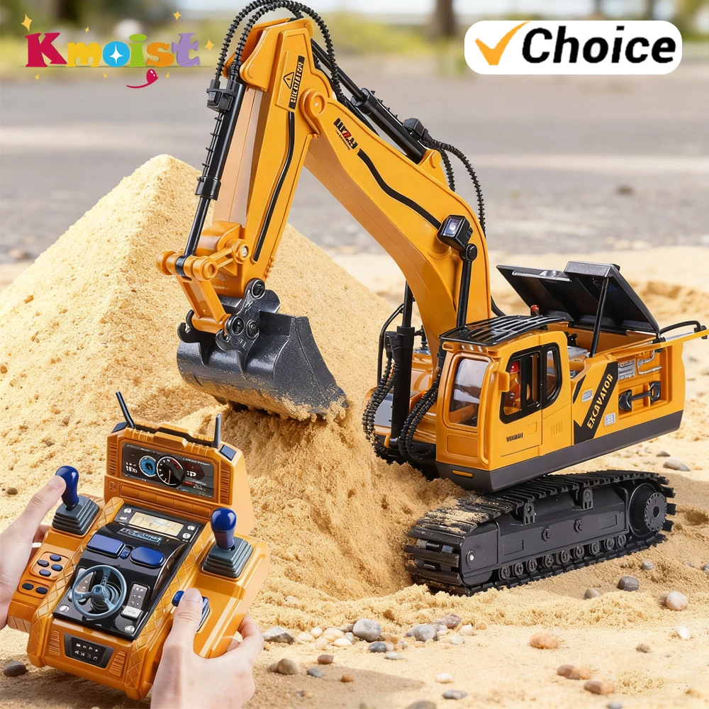 

Радиоуправляемая инженерная машина, 12/13/15 каналов, экскаватор, детская игрушка, напольный руль, автомобиль с дистанционным управлением, игрушки для мальчиков, рождественские подарки