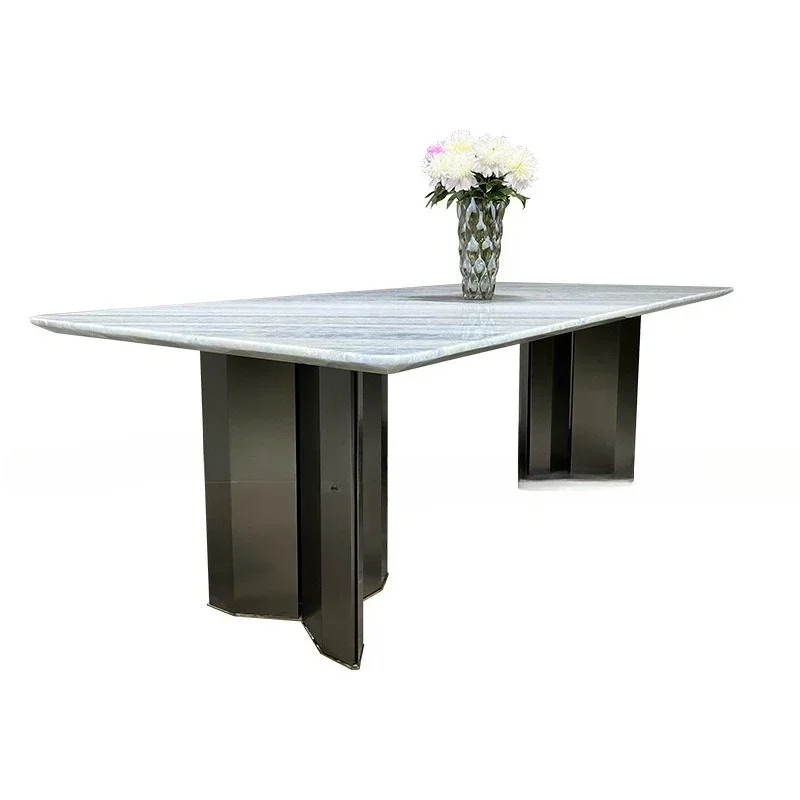 Natural luxury stone round dining table