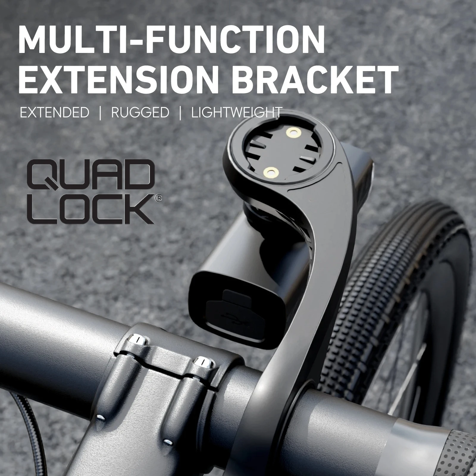 

QUAD LOCK Bike Mount Mountain Road Bicycle GPS Headlight Holder Bracket Support