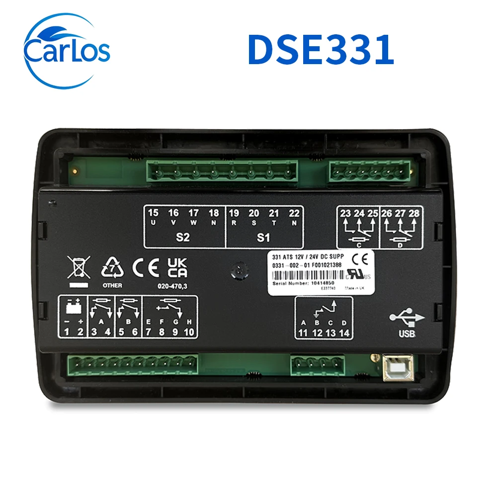Deep Sea DSE331 Diesel generator set automatic transfer switch control module -12/24V DC power supply