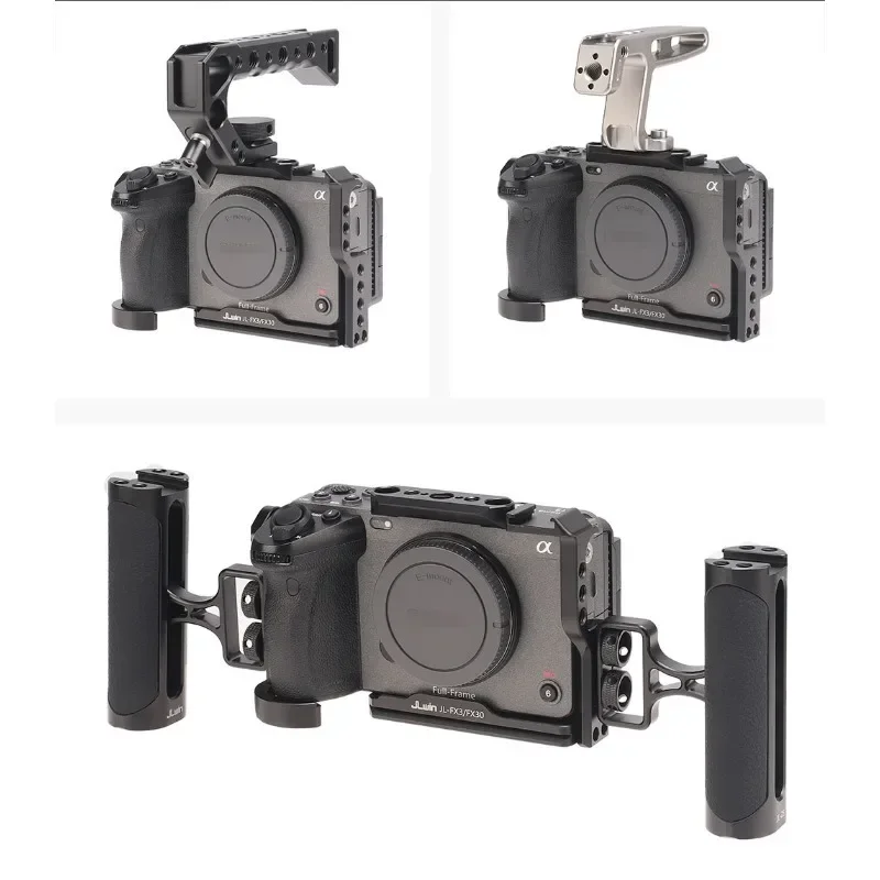 Arri Hole Arkah Dovetail GrooveCamera Cage สําหรับ Sony FX30/FX3 กระต่ายสําหรับ Sony Micro-กล้องเดี่ยวกรอบป้องกัน Arr