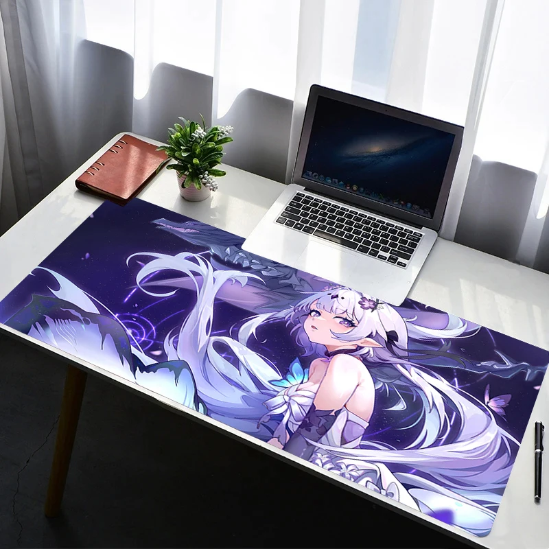 

Mouse Pad Laptop Rubber Honkai Star Rail Castorice Extended Desktop Mat Computer Gamer Mousepad Gaming Accessories Keyboard Pad