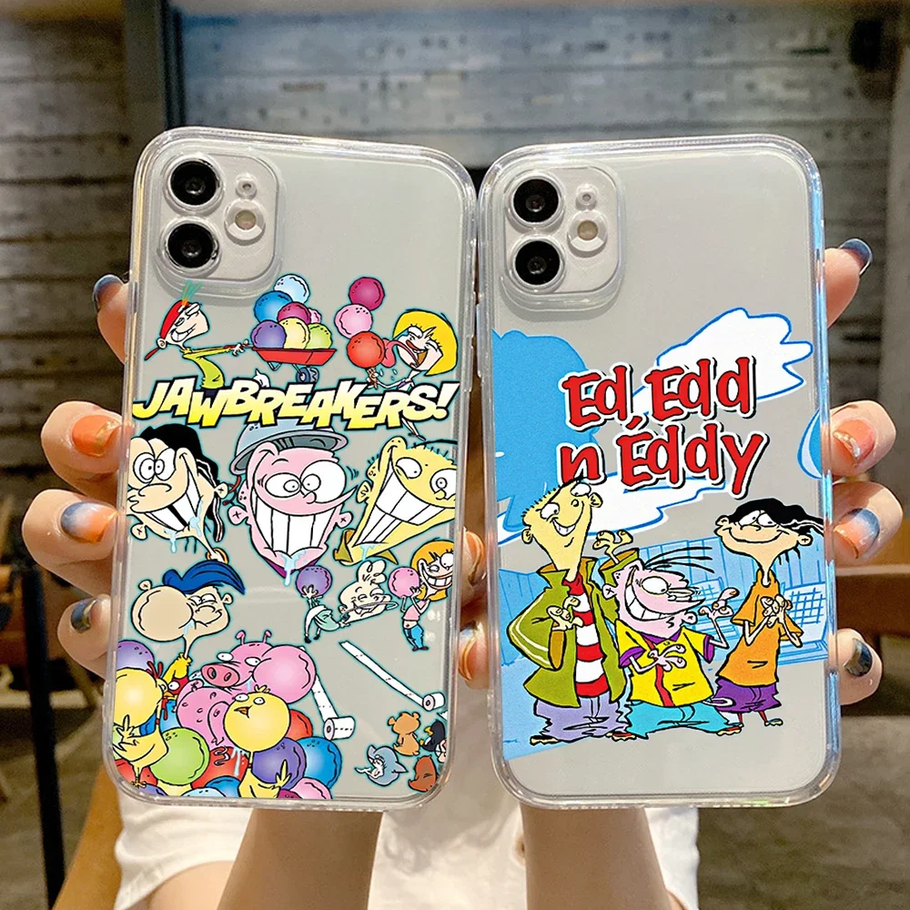 For Iphone 15 INS Cartoon Ed, Edd n Eddy Tv It\'S An Ed Thing Phone Case IPhone 15 14 13 Pro MAX XR XS Transparent Covers