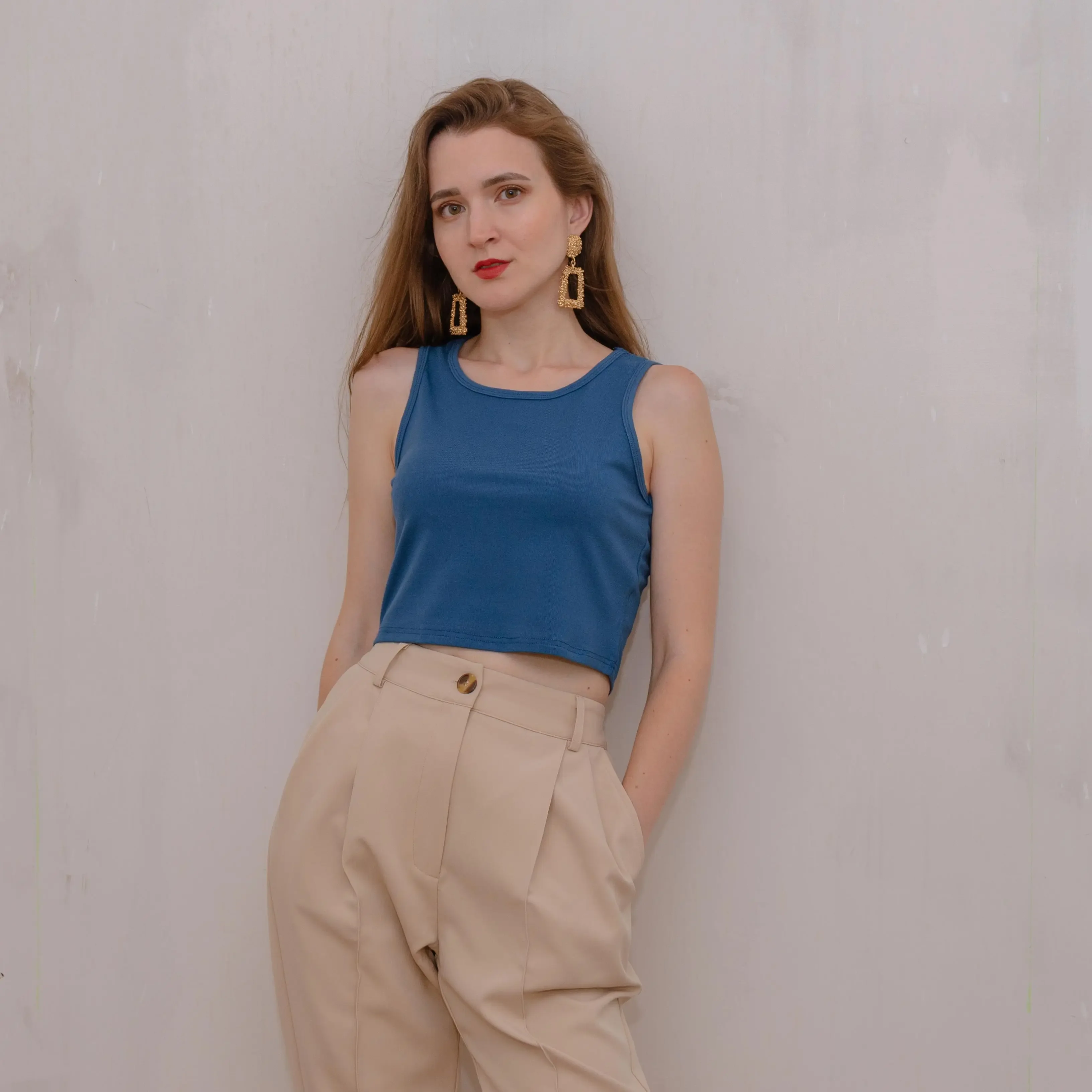 

Summer Women's Top Sports Vest crop Top Casual Slim Fit Sleeveless Elastic Solid Color Vest топ женский mujer,M30709