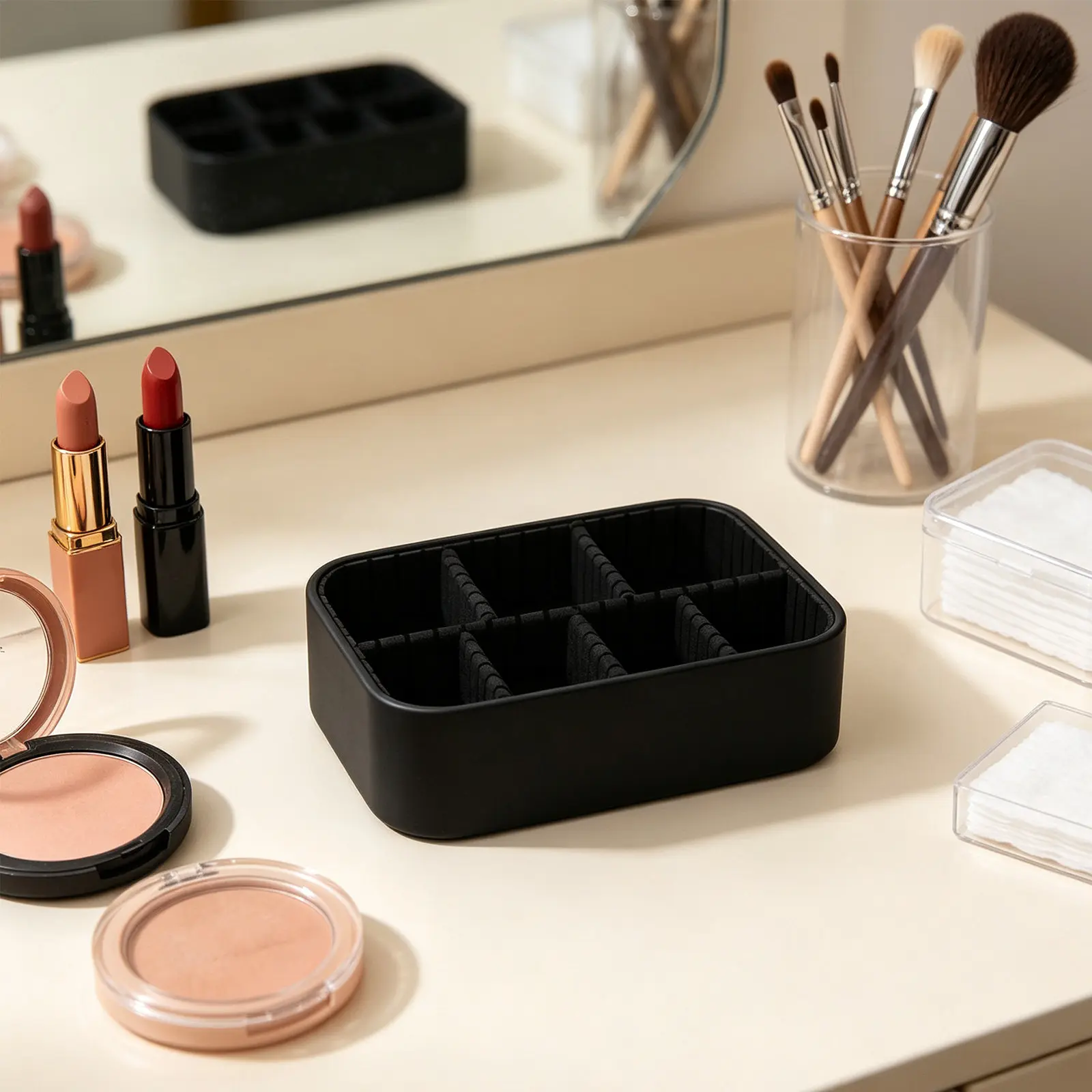 Makeup Case Divider Replacement Organizer Partition Removable Compartment Insert Travel Makeup Bag Separator Train Case