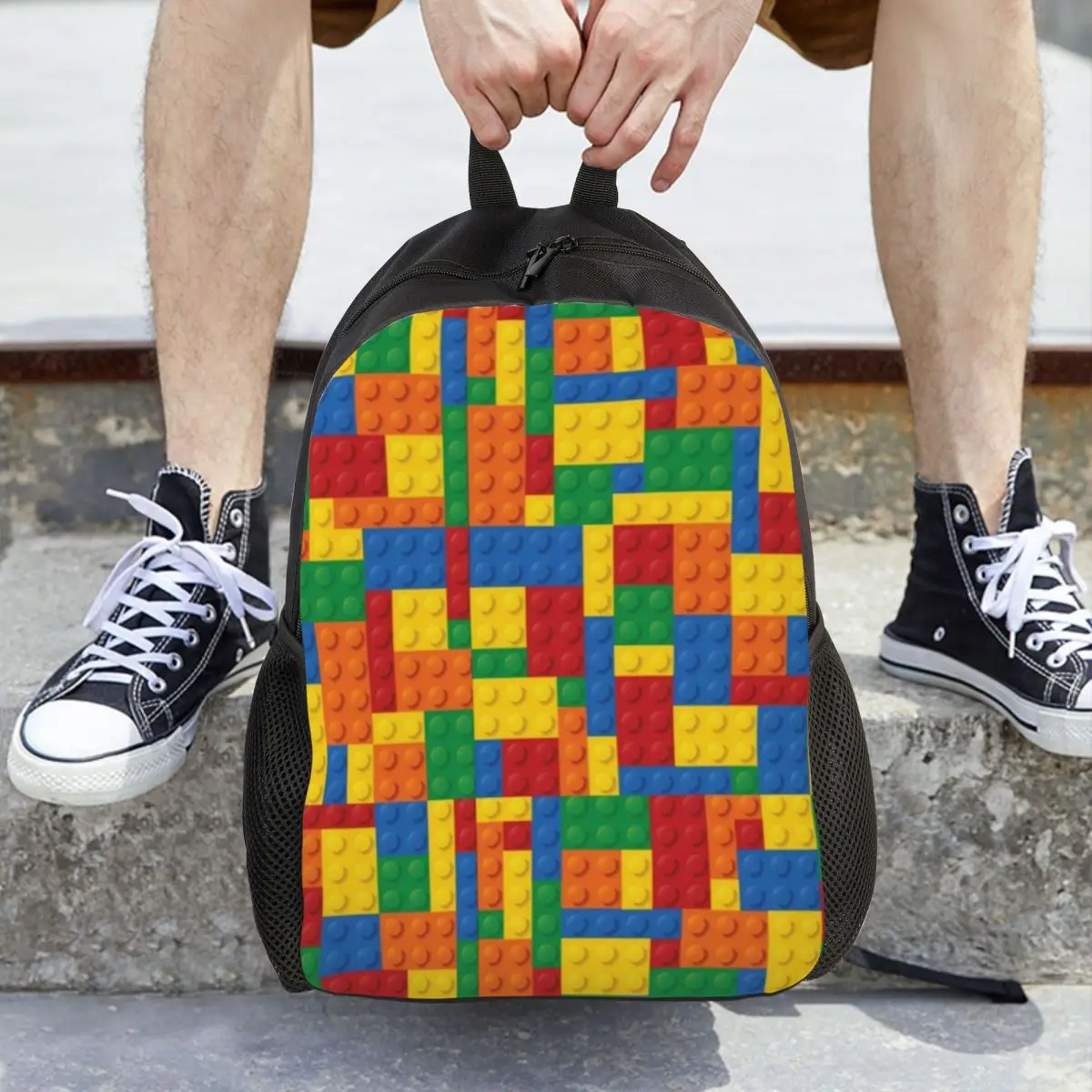 ألعاب البناء كتل حقيبة الظهر رائجة البيع Daypack سعة كبيرة للأطفال BookBag حقيبة مدرسية حقائب الكتف للرجال والنساء