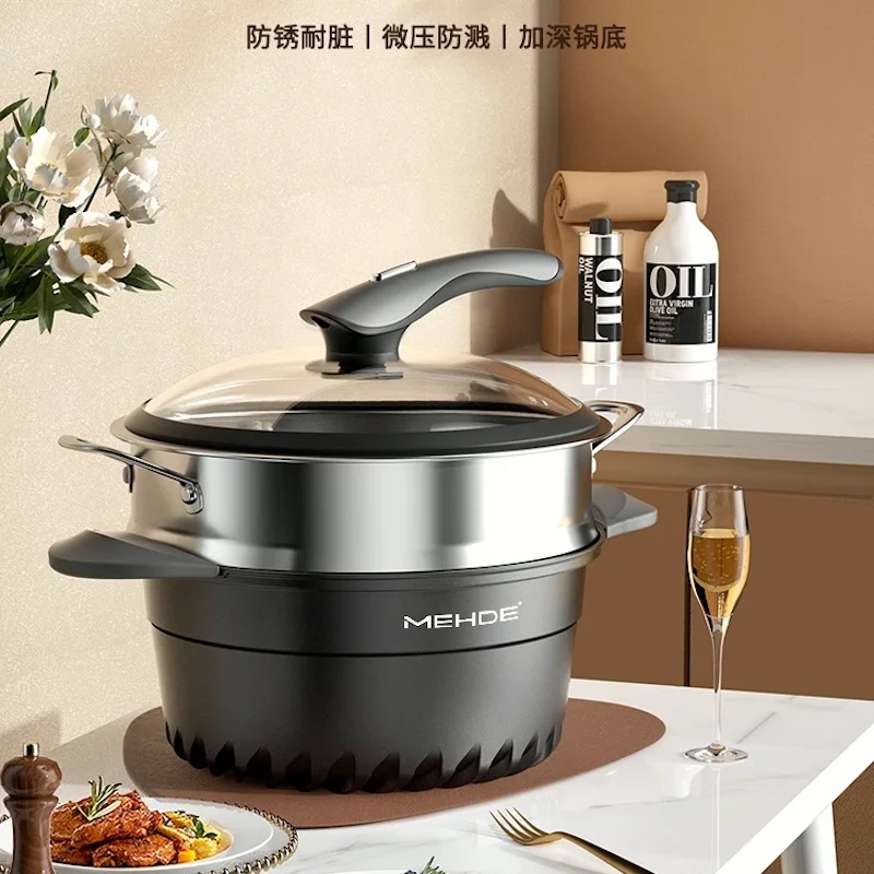 Kitchen Double boiler steam pot Cookware Steamer cooker 3 layers medical stone steamer pot Home appliance Soup pots for cooking