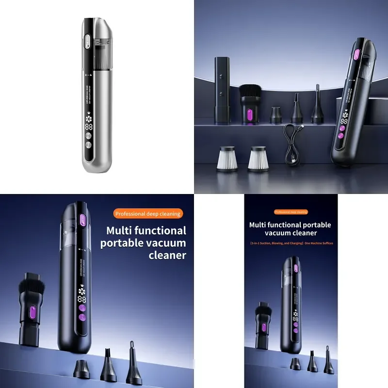 7000Pa Vacuum Cleaner, Car Portable Vacuum Cleaner Aspiradora Inalambrica Mini Wireless Handheld Car Vacuum Cleaner