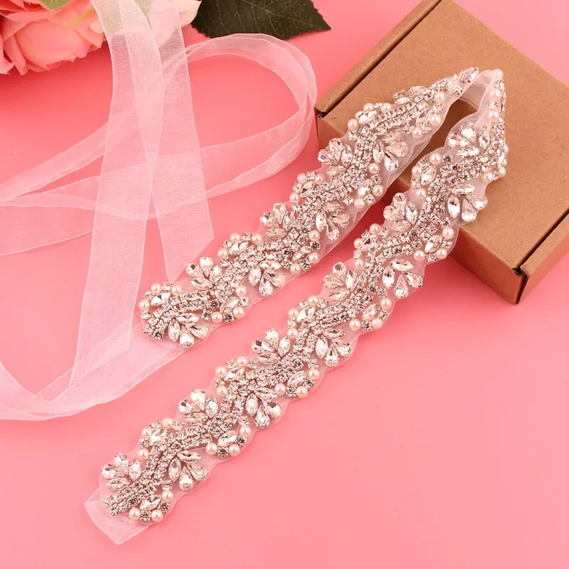 Diamond bridal belt, wedding supplies, ladies' belt, crystal belt, wedding dress accessories