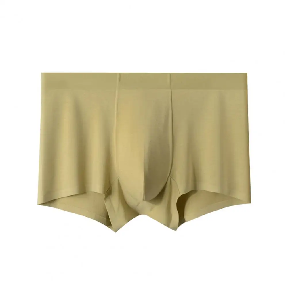 Basic Design Boxers Underwear Moisture-wicking Slim Fit Colorful Breathable Boxer Briefs U-Convex Seamless Modal Panties