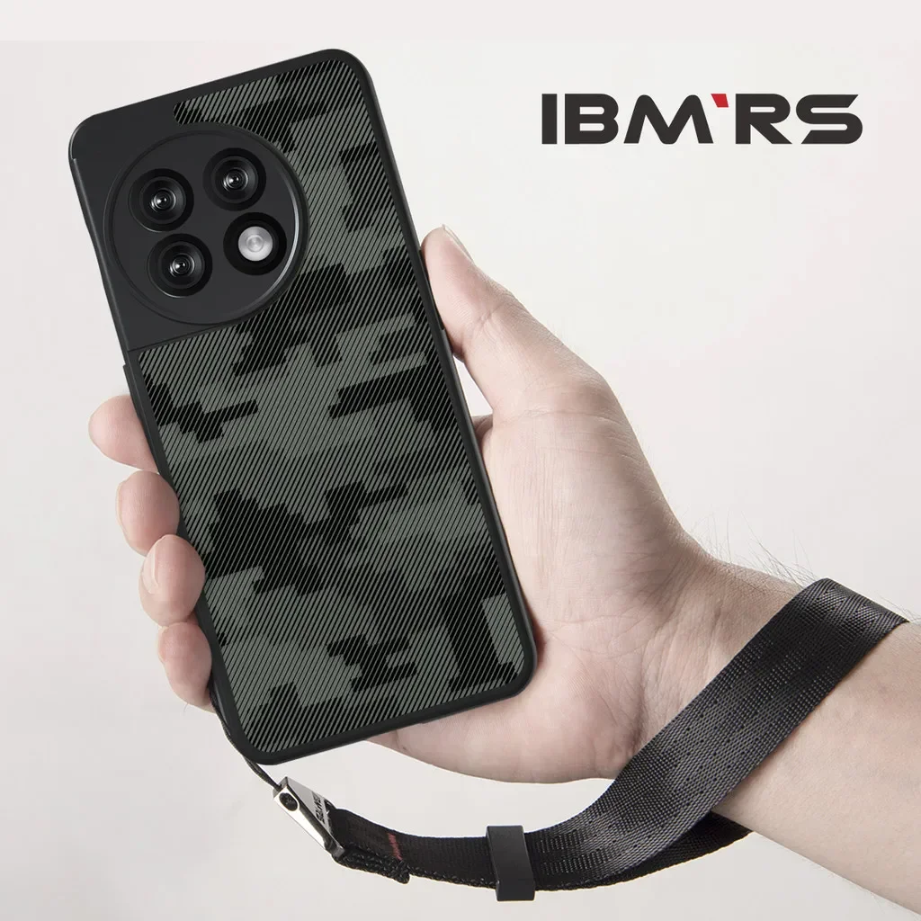

for OnePlus 11 Case [Military Camo] Shockproof Anti-Fingerprint Cover with [Wrist Strap] Rugged TPU Bumper Drop Protection