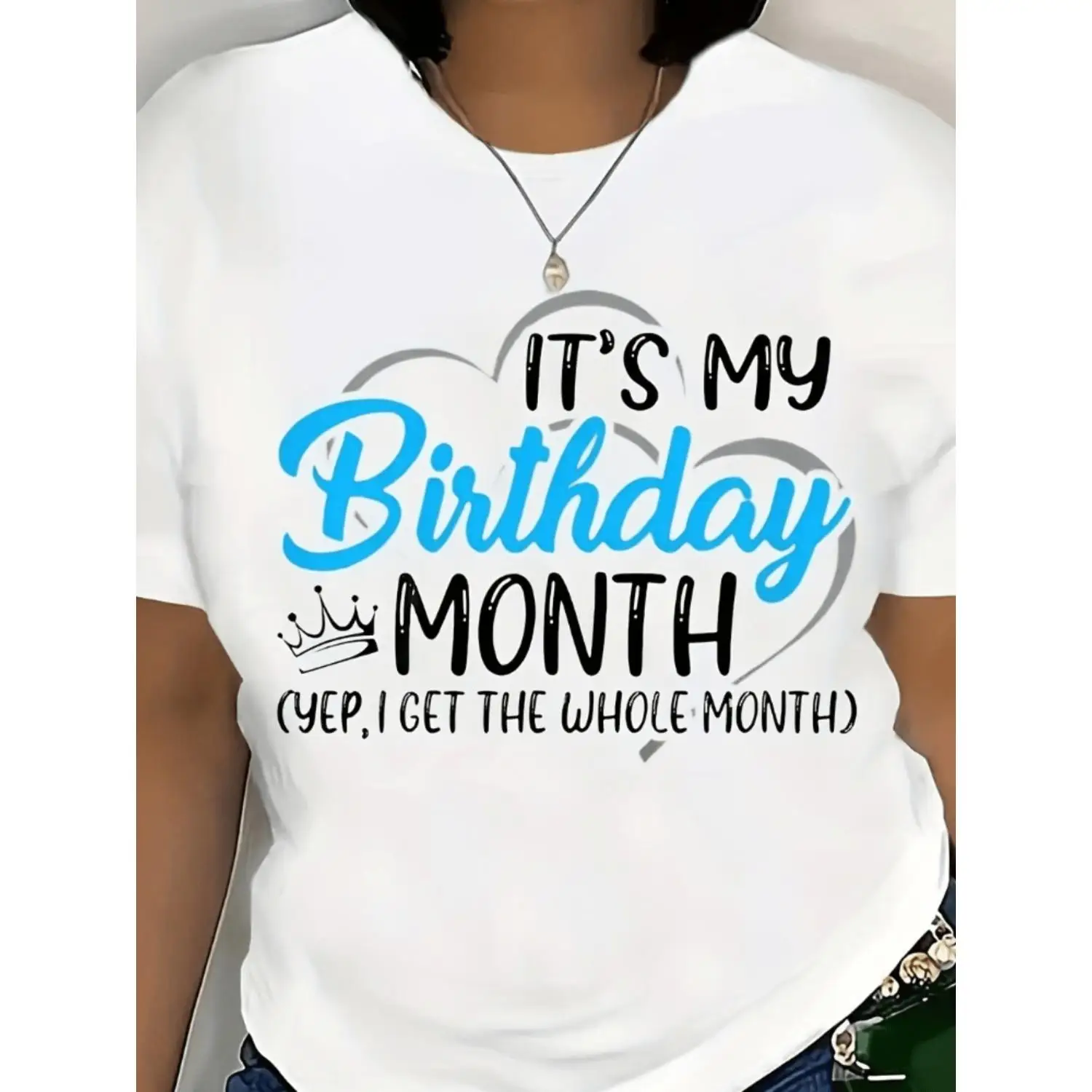 Birthday Month Cotton T-shirt for Men and Women Featuring 