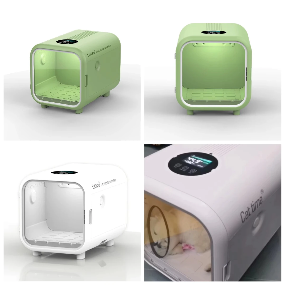 JW Cat Oxygen Chamber for Healthcare Vet Icu with High Concentration Oxygen Therepy Equipment